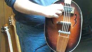 4 string stand up washtub bass, by Delta Groove Guitars