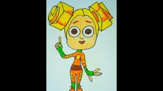 Фиксики как нарисовать шпулю из фиксиков