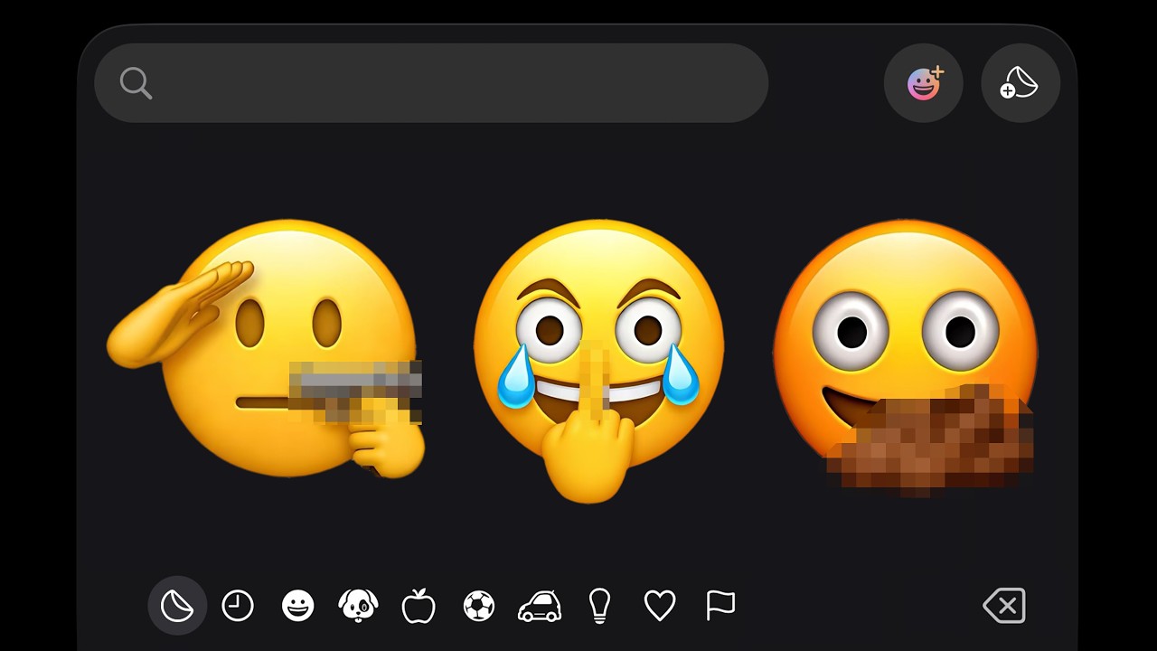 Unhinged iPhone Emojis