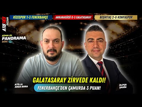 Beşiktaş 2-0 Konyaspor , Ç. Rize 1-3 Fenerbahçe, A'gücü 0-3 Galatasaray | Atistics TV