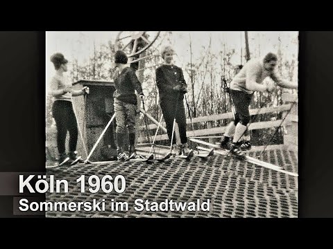 Köln 1960 - Sommerski im Grüngürtel - Karstadt-Skipiste