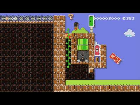 Headbutt Chomp Over the Defender by Yohei - Super Mario Maker - No Commentary 1bn