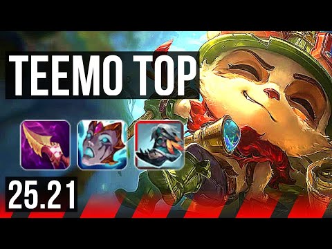 TEEMO vs AATROX (TOP) | 7 solo kills, 13/4/7 | KR Diamond | 25.21