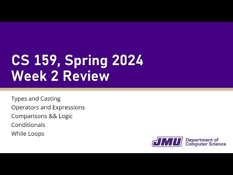 Cs159 Week 2 Review