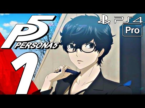Persona 5 - English Walkthrough Part 1 - Prologue, The Awakening (PS4 PRO)