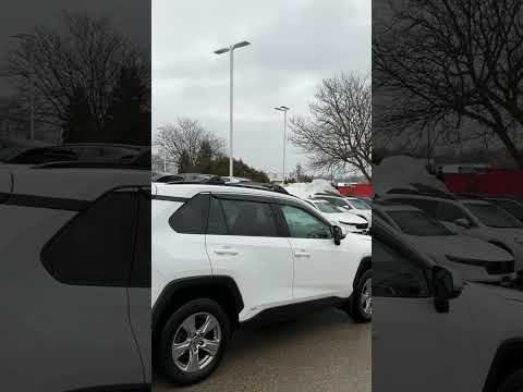 2022 Toyota RAV4 Hybrid LE AWD in White for sale at Forbes Waterloo Toyota in Waterloo, ON