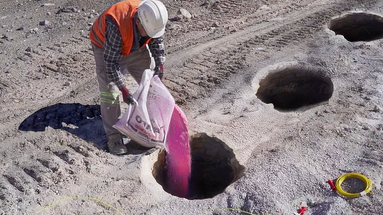 Turkish Genius Way to Blast Massive Rocks from Giant Mining Site