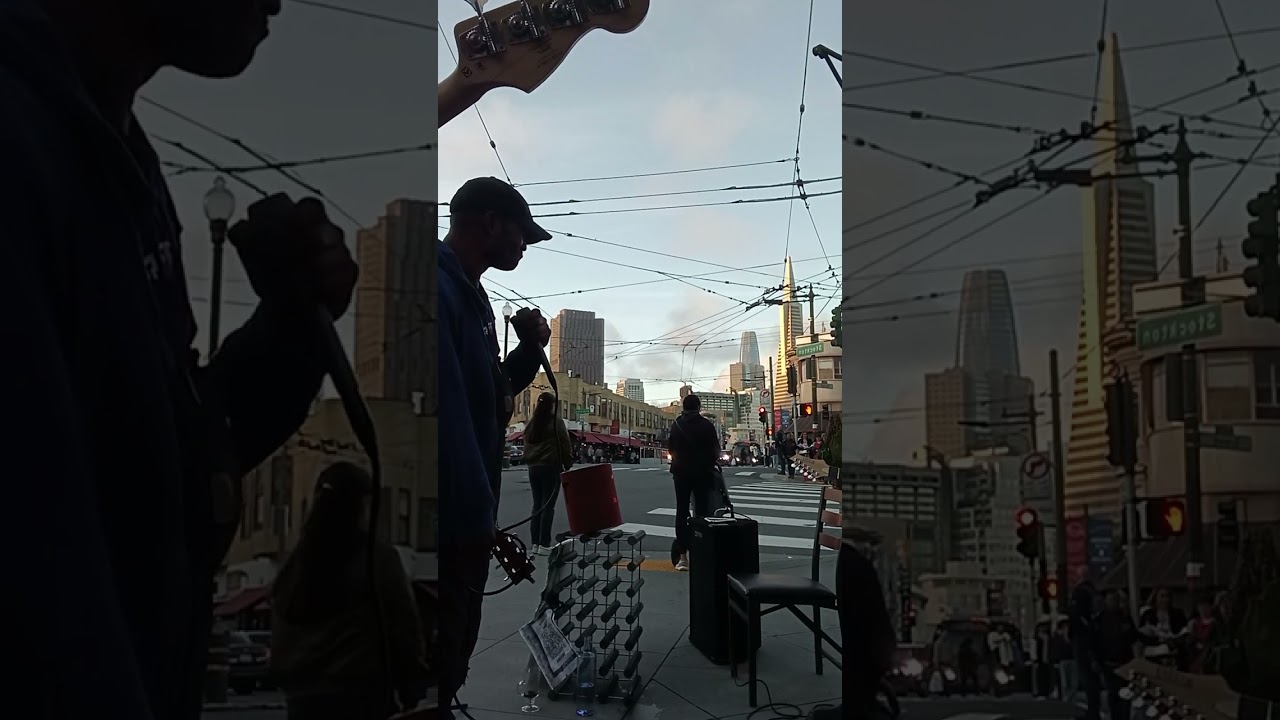 ain't no sunshine, street music, San Francisco, William Benton, Olivia Benton, f*** cancer