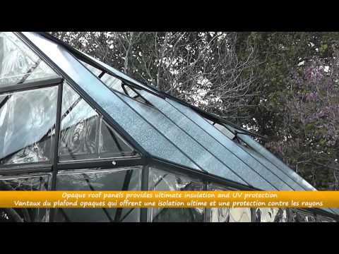 Växthus/Orangeri Canopia by Palram Victory Aluminiumstomme med UV-Skyddade Polykarbonatfönster, 11,04 m²