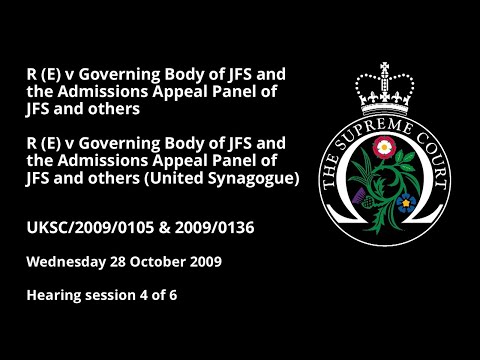 R (E) v Governing Body of JFS and the Admissions Appeal Panel of JFS and others