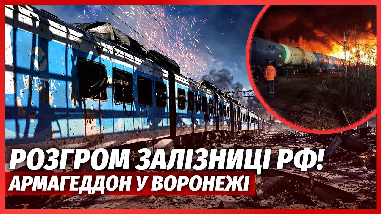 🔴ЩОЙНО! Жесть у ВОРОНЕЖІ. Росіяни ПІДІРВАЛИ ПОТЯГ. РОЗІРВАЛО МІСТ НА МОСКВУ.