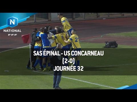 J32 : SAS Epinal - US Concarneau (2-0), le résumé