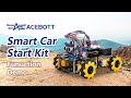 Vídeo - Kit Carro Rob&ocirc; Inteligente 4WD com Rodas Mecanum Omnidirecionais - QD001
