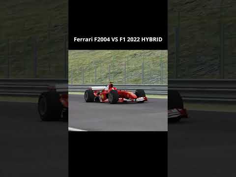 F2004 VS F1 2022 Hybrid #shorts #ferrari #f1 #f12022