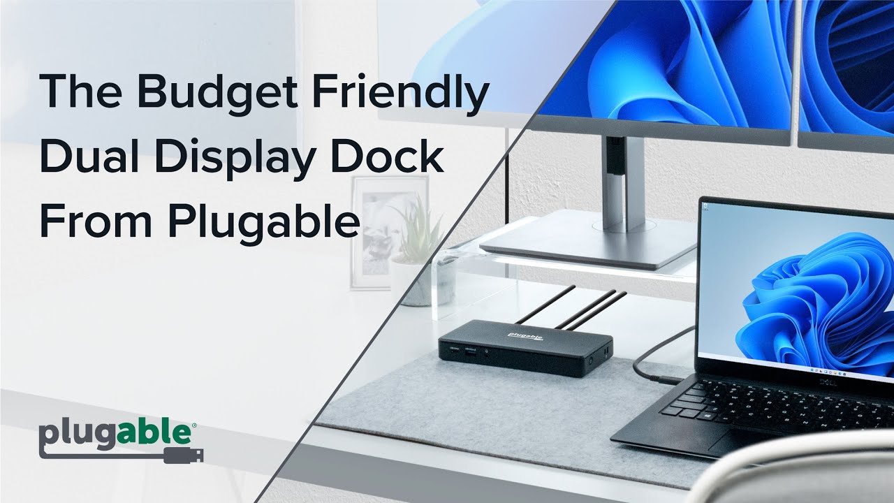 The budget friendly dual display dock from Plugable
