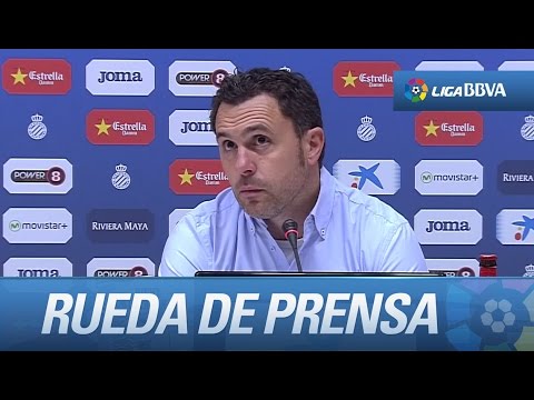 Rueda de prensa de Sergio González tras el RCD Espanyol (1-1) Granada CF