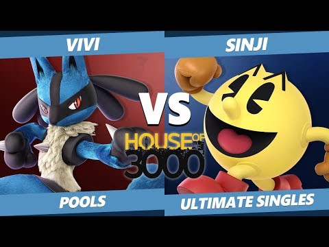 Smash Ultimate Tournament - Vivi (Lucario) Vs. Sinji (Game & Watch, Pac-Man) SSBU Xeno 175 Pools