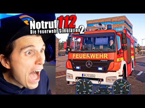 Das AUTO BRENNT! | Notruf 112 - Der Feuerwehr Simulator