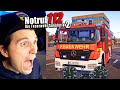 Das AUTO BRENNT Notruf 112 Der Feuerwehr Simulator