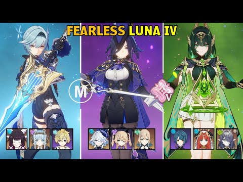 C6 Eula & C2 Clorinde & C2 Nefer - Fearless Stygian Onslaught Luna IV Genshin Impact