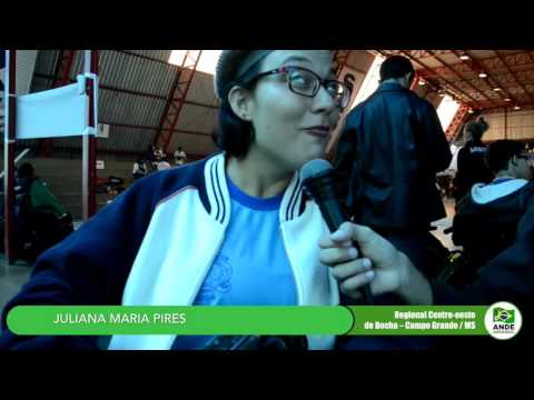Regional Centro-Oeste de Bocha 2016 - Entrevista Juliana Maria Pires