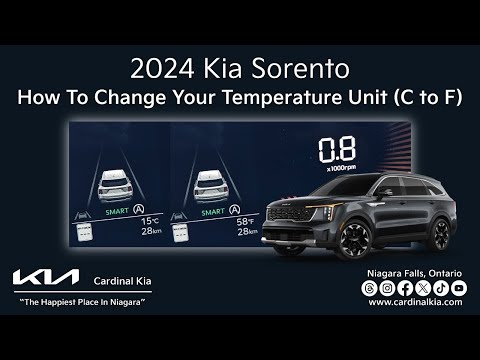 Refreshed 2024 Kia Sorento | How To Change Your Temperature Unit (C to F)