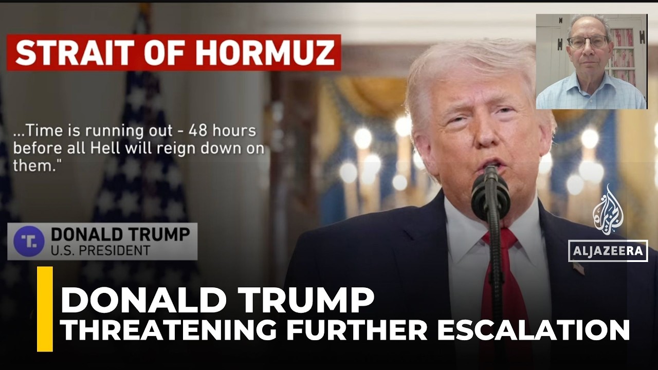 Trump threatens Iran energy strikes as expert warns of escalation risks.