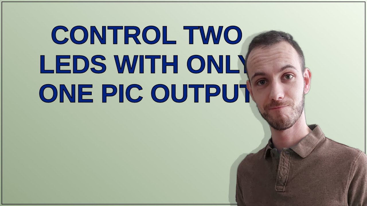 Electronics: Control two leds with only one PIC output