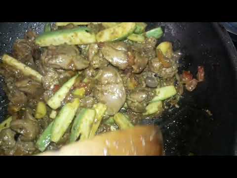 How i Cook Chicken Liver with Kusa
