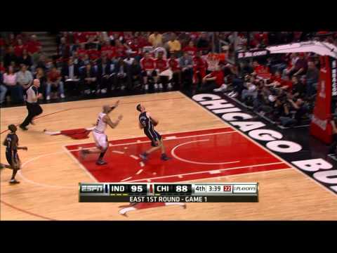 Tyler Hansbrough's steal and fastbreak slam