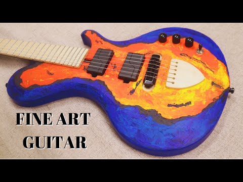 Lignum Single Cut Guitar 2024 Hand Painted Clear Satin image 19