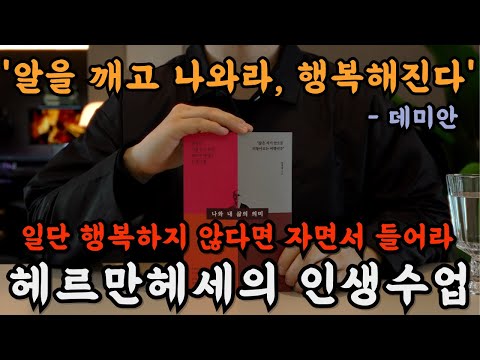 결국 나는 행복할 수 없다고 생각될 때 들으면 진짜 행복해진다. 자면서 다 괜찮아진다. 헤르만헤세의 인생수업, 나와 내 삶의 의미ㅣ데미안ㅣ오디오북ㅣ책읽어주는 남자