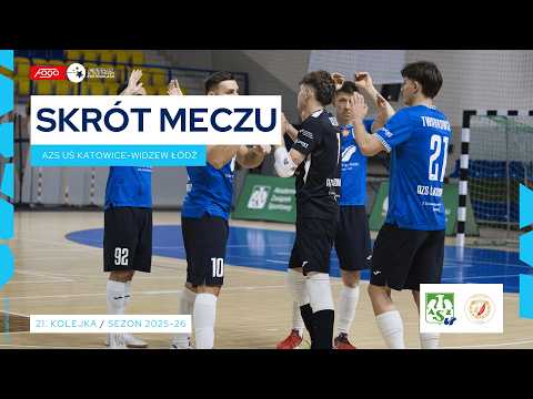 AZS UŚ Katowice - Widzew Łódź 4:3 SKRÓT 21. kolejka (2025/26)