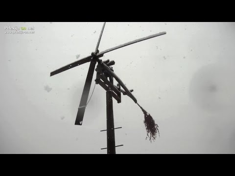 Prvi sneg v Prlekiji 2016