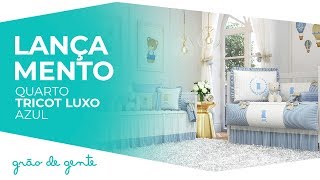 Quarto de Bebê Tricot Luxo Azul - Grão de Gente