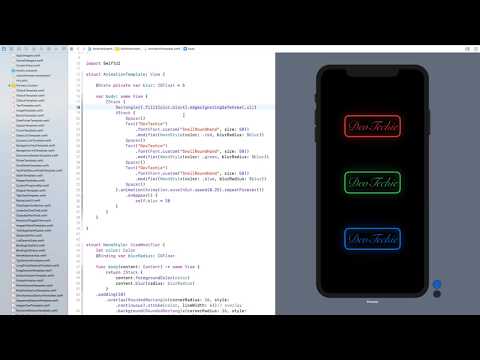 Neon Glow View Modifier with Animation SwiftUI