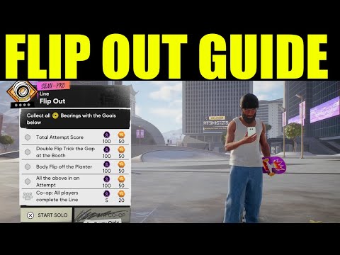 skate 4 - flip out goals guide | Body flip off the planter | double flip trick the gap