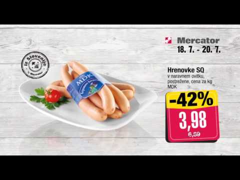 Mercator  super začetek tedna 18. 7. - 20. 7. 2016