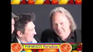 NEIL YOUNG meets K.D. LANG at Grammy party - 2011