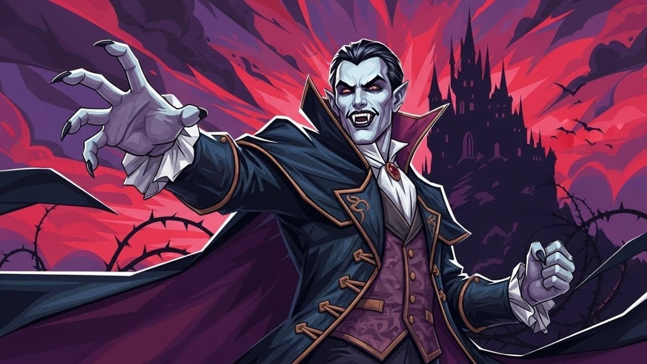 Animated Vector Graphic Vampire Art