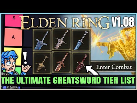 The Ultimate MOST POWERFUL Weapon Tier List - Best Highest Damage Greatsword in Elden Ring!