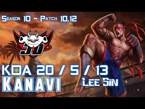 JDG Kanavi LEE SIN vs GRAVES Jungle - Patch 10.12 KR Ranked