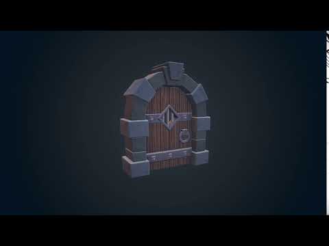Stylized Dungeon Door