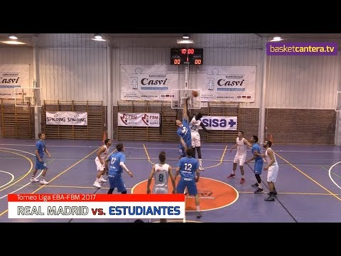 Junior/EBA - REAL MADRID vs. ESTUDIANTES.- Torneo Liga EBA-FBM 2017 (BasketCantera.TV)