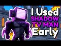 I Used SHADOW TV MAN Early!! (Toilet Tower Defense)