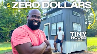 This Tiny Home Cost Us NOTHING | Full Tour & Setup