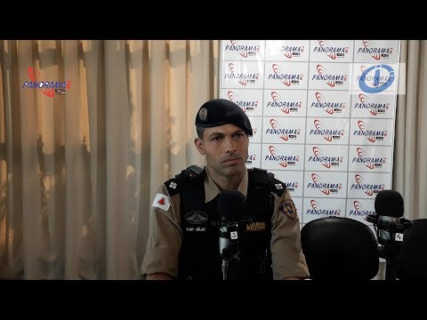Cap. Julio Alves explica como a PM agiu para contenção das ações dos bandidos na região