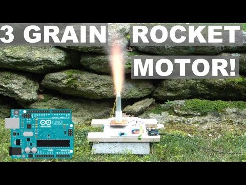 A Massive Three Grain Rocket Motor - Arduino Static Thrust Test Stand - Elementalmaker