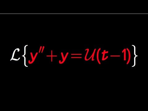 Solve Differential Equation With Laplace Transform Involving Unit Step Function