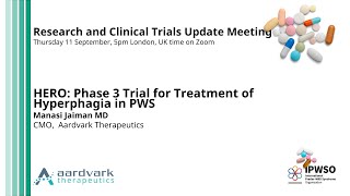 HERO: Phase 3 Trial for Treatment of Hyperphagia in PWS